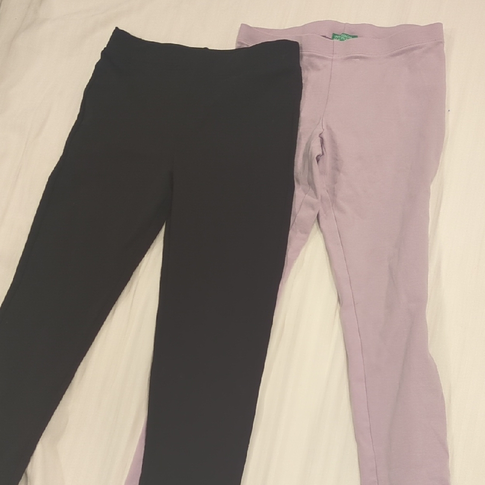 Stylish Kids Black and Lavender Leggings